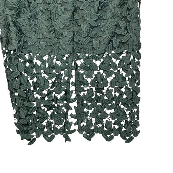 Bardot Green Gemma Lace Halter Cocktail Midi Dress | Size S - Picture 9 of 12